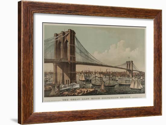 Brooklyn Bridge-null-Framed Art Print