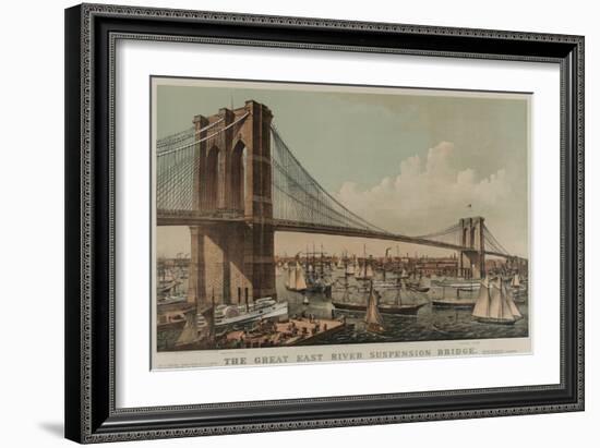 Brooklyn Bridge-null-Framed Art Print