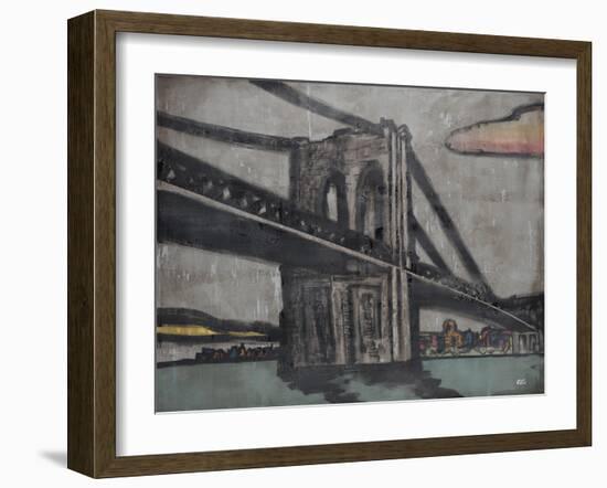 Brooklyn Bridge-Tyson Estes-Framed Giclee Print