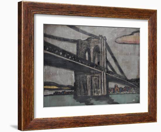 Brooklyn Bridge-Tyson Estes-Framed Giclee Print