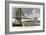 Brooklyn Bridge-Currier & Ives-Framed Art Print