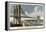 Brooklyn Bridge-Currier & Ives-Framed Stretched Canvas