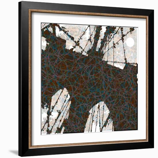 Brooklyn Bridge-Teofilo Olivieri-Framed Giclee Print