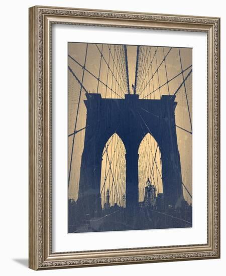 Brooklyn Bridge-NaxArt-Framed Art Print