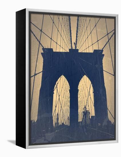 Brooklyn Bridge-NaxArt-Framed Stretched Canvas