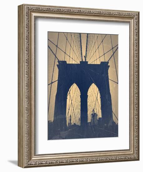 Brooklyn Bridge-NaxArt-Framed Art Print