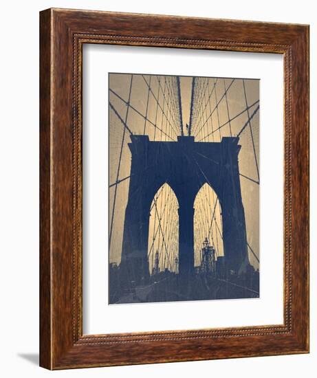 Brooklyn Bridge-NaxArt-Framed Art Print