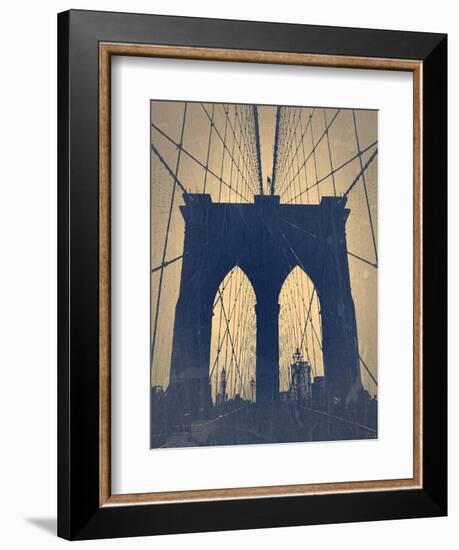 Brooklyn Bridge-NaxArt-Framed Art Print