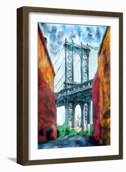 Brooklyn Bridge-Kimberly Allen-Framed Art Print