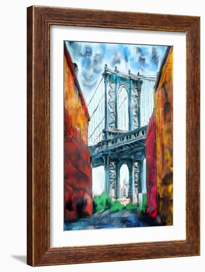 Brooklyn Bridge-Kimberly Allen-Framed Art Print