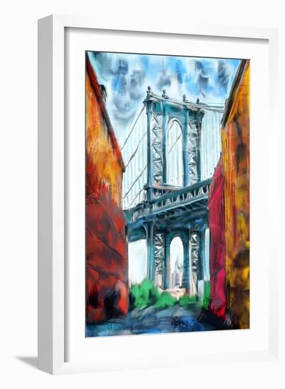 Brooklyn Bridge-Kimberly Allen-Framed Art Print