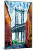Brooklyn Bridge-Kimberly Allen-Mounted Art Print
