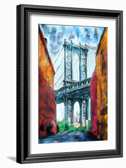 Brooklyn Bridge-Kimberly Allen-Framed Art Print