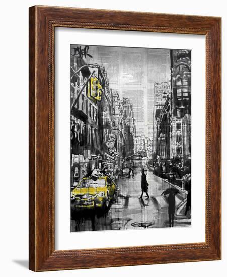 Brooklyn Cab-Loui Jover-Framed Art Print