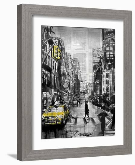 Brooklyn Cab-Loui Jover-Framed Art Print