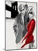 Brooklyn Couple Red Dress-Jodi Pedri-Mounted Art Print