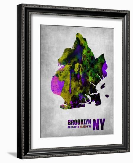 Brooklyn New York-NaxArt-Framed Art Print