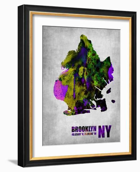 Brooklyn New York-NaxArt-Framed Art Print