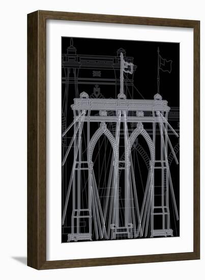 Brooklyn Night-Cristian Mielu-Framed Art Print