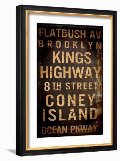 Brooklyn One-null-Framed Giclee Print