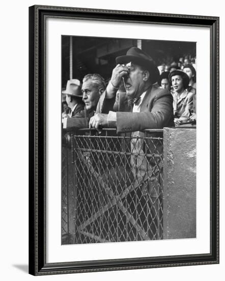 Brooklyn's Branch Rickey Showing Pain as the Dodgers Trail-George Silk-Framed Premium Photographic Print