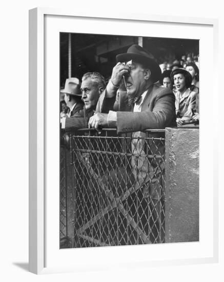 Brooklyn's Branch Rickey Showing Pain as the Dodgers Trail-George Silk-Framed Premium Photographic Print