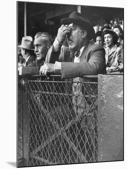 Brooklyn's Branch Rickey Showing Pain as the Dodgers Trail-George Silk-Mounted Premium Photographic Print