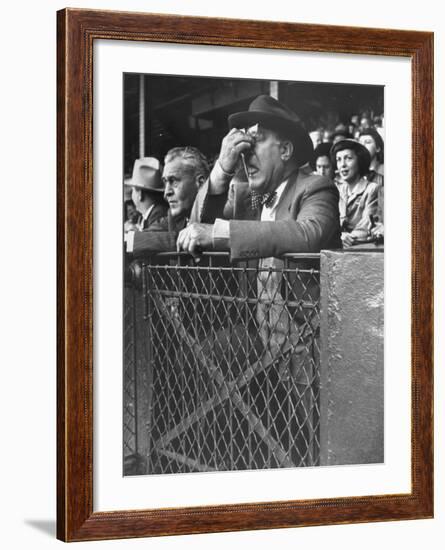 Brooklyn's Branch Rickey Showing Pain as the Dodgers Trail-George Silk-Framed Premium Photographic Print