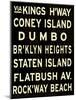 Brooklyn Sign-null-Mounted Art Print