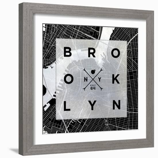 Brooklyn Square BW-SD Graphics Studio-Framed Art Print