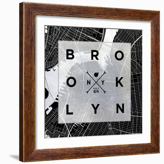 Brooklyn Square BW-SD Graphics Studio-Framed Art Print