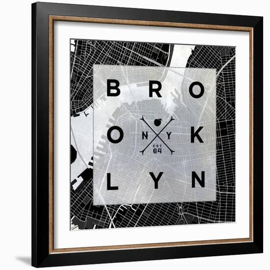 Brooklyn Square BW-SD Graphics Studio-Framed Art Print