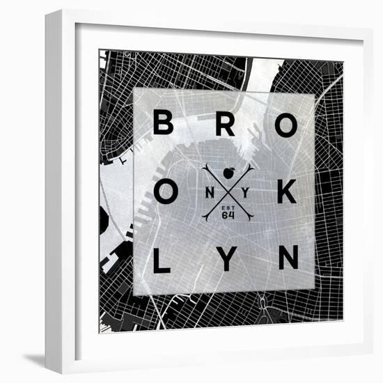 Brooklyn Square BW-SD Graphics Studio-Framed Art Print