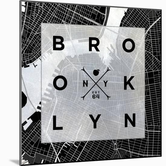 Brooklyn Square BW-SD Graphics Studio-Mounted Art Print