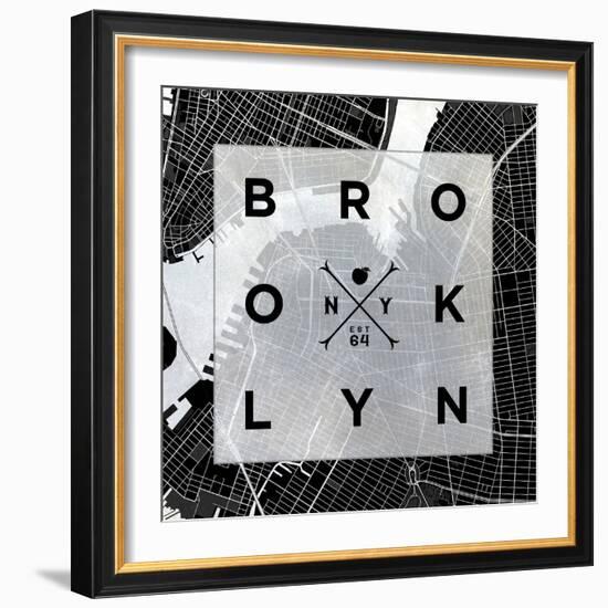 Brooklyn Square BW-SD Graphics Studio-Framed Art Print