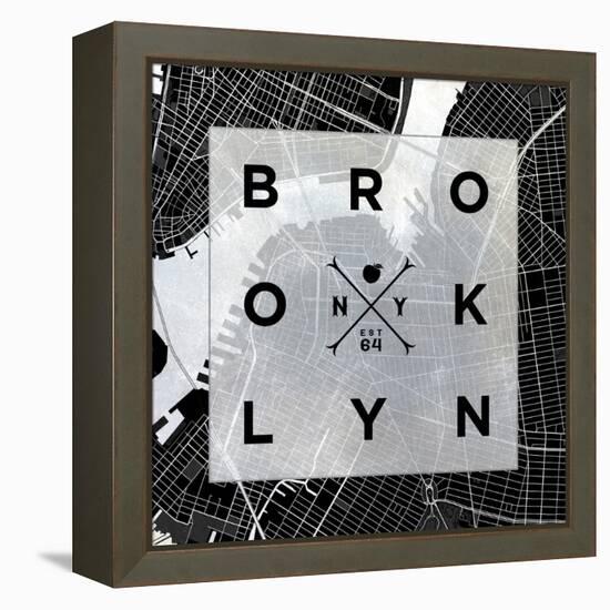 Brooklyn Square BW-SD Graphics Studio-Framed Stretched Canvas