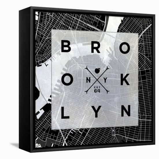 Brooklyn Square BW-SD Graphics Studio-Framed Stretched Canvas