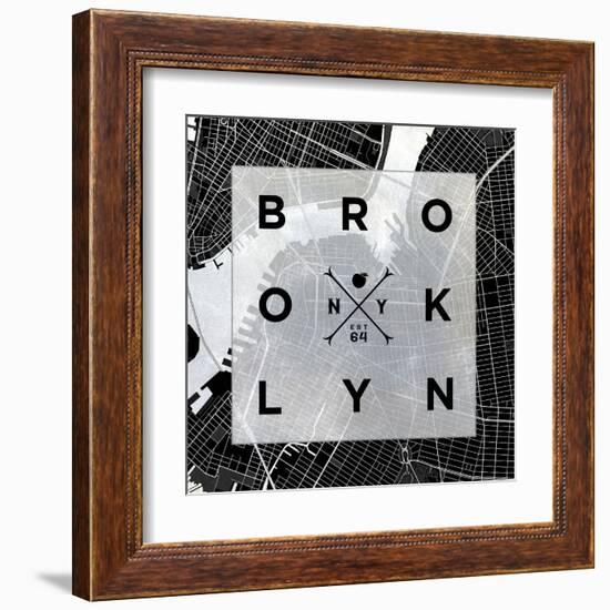 Brooklyn Square BW-SD Graphics Studio-Framed Art Print