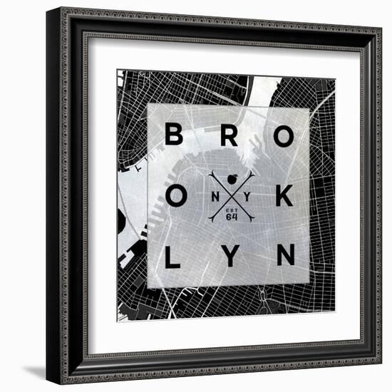 Brooklyn Square BW-SD Graphics Studio-Framed Art Print