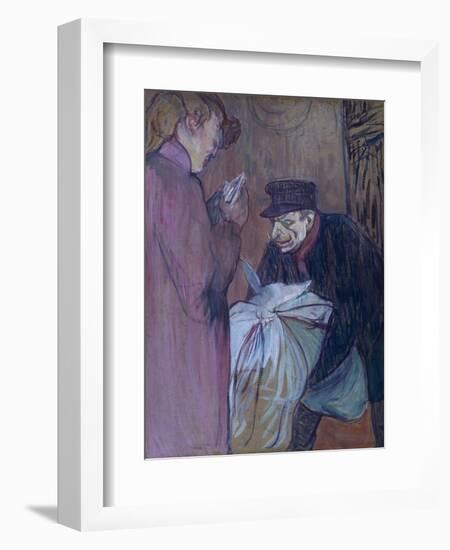 Brothel Laundryman, 1894-Henri de Toulouse-Lautrec-Framed Giclee Print