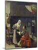 Brothel Scene, 1658-Frans Van Mieris-Mounted Giclee Print