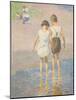 Brother and Sister, C.1915 (Oil on Canvas)-Edward Henry Potthast-Mounted Giclee Print