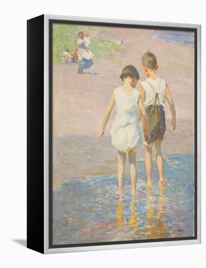 Brother and Sister, C.1915 (Oil on Canvas)-Edward Henry Potthast-Framed Premier Image Canvas