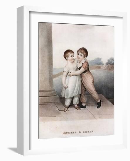 Brother and Sister, Late 18th-Early 19th Century-Adam Buck-Framed Giclee Print