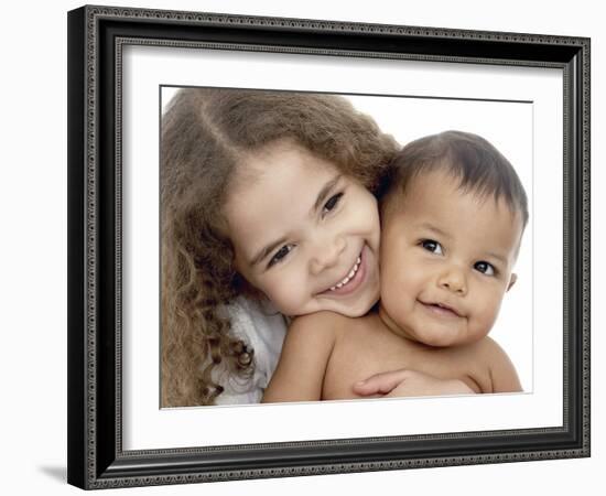 Brother And Sister-Ruth Jenkinson-Framed Photographic Print