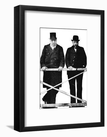 'Brother Boers at the Bar', 1900-Unknown-Framed Photographic Print
