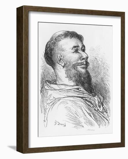 Brother Jean des Entommeurs, Illustration from 'Gargantua' by Francois Rabelais-Gustave Doré-Framed Giclee Print