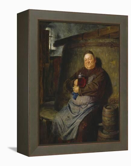 Brother Master Brewer in the Beer Cellar, 1902-Eduard Grutzner-Framed Premier Image Canvas