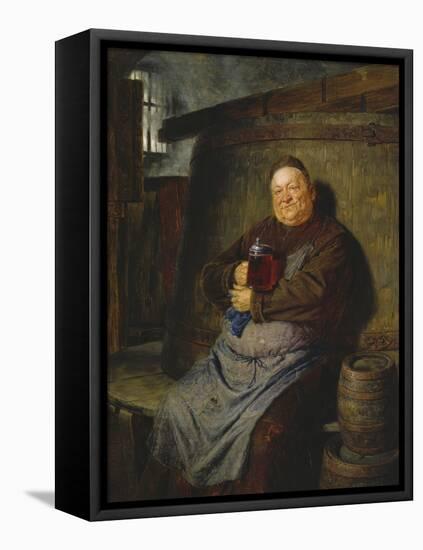 Brother Master Brewer in the Beer Cellar, 1902-Eduard Grutzner-Framed Premier Image Canvas