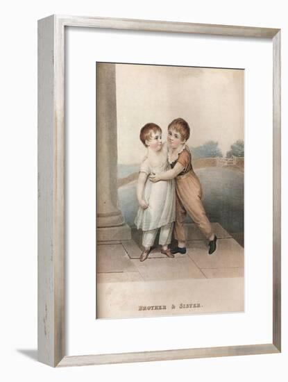 'Brother & Sister', c18th century-Unknown-Framed Giclee Print